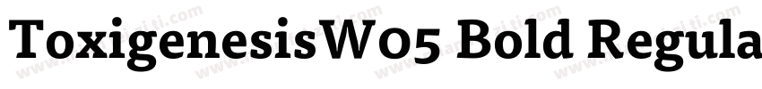 ToxigenesisW05 Bold Regular字体转换